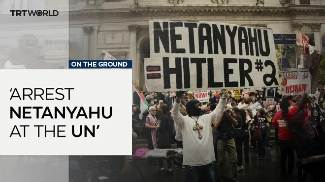 Manifestations à New York : « Arrêtez le criminel » – les activistes américains protestent contre la visite de Netanyahou