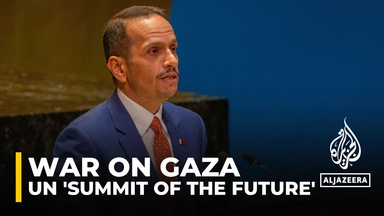 Sommet de l'avenir à l'ONU : Le Qatar appelle à un cessez-le-feu à Gaza
