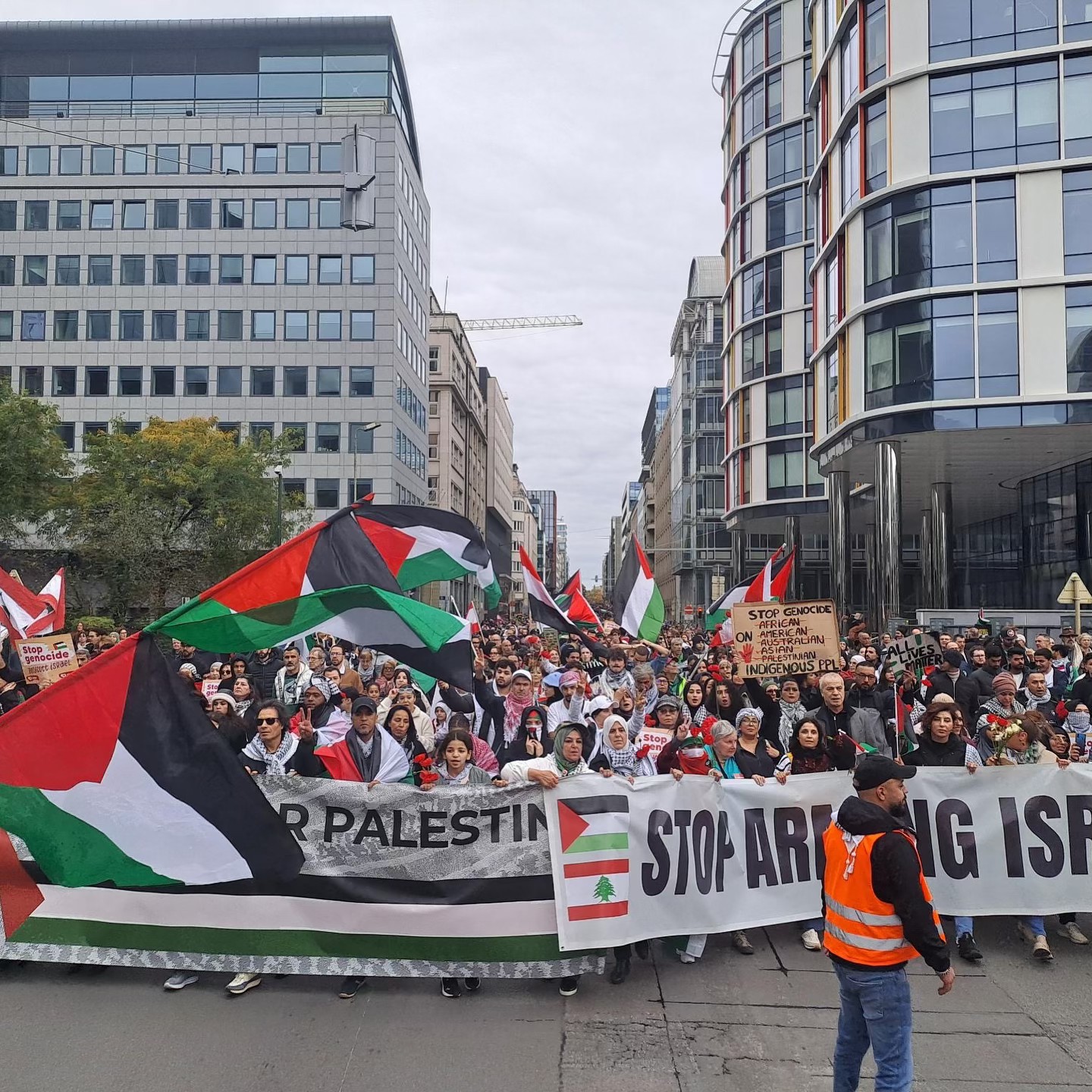 Manifestation pour la Palestine à Bruxelles
